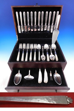 Oak Leaf by Old Newbury Crafters Sterling Silver Flatware Set 77 Pieces